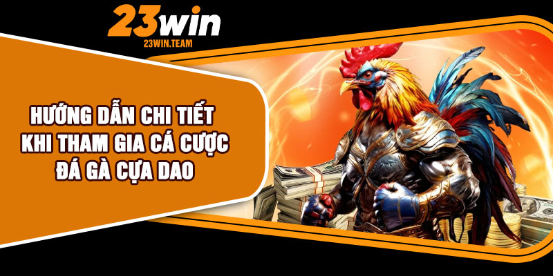 Hướng dẫn chi tiết khi tham gia cá cược đá gà cựa dao